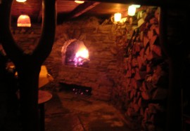 Kamin für romantische Stunden